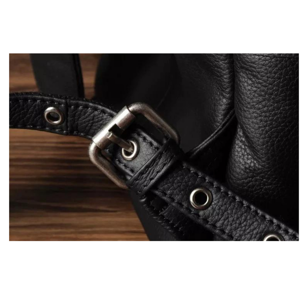 Sac à dos en cuir véritable pour homme