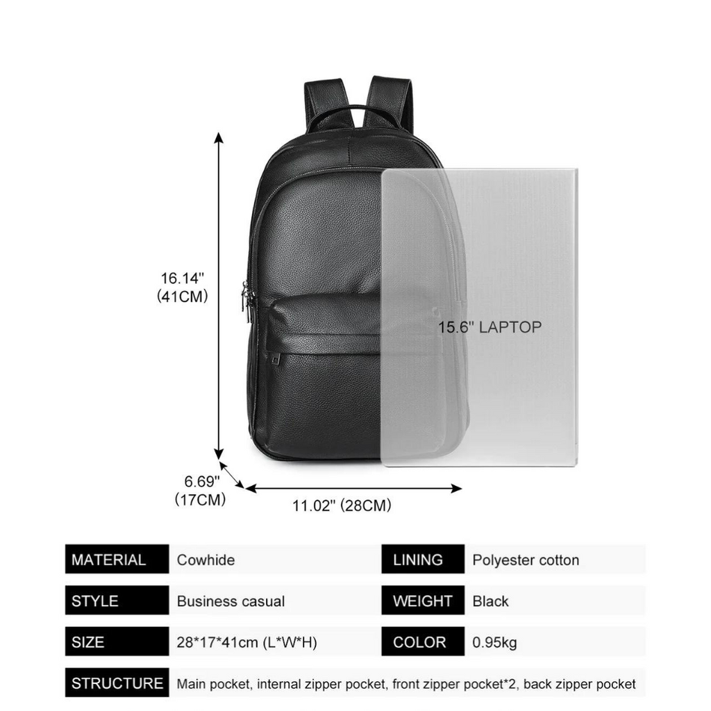 Sac à dos en cuir pour homme