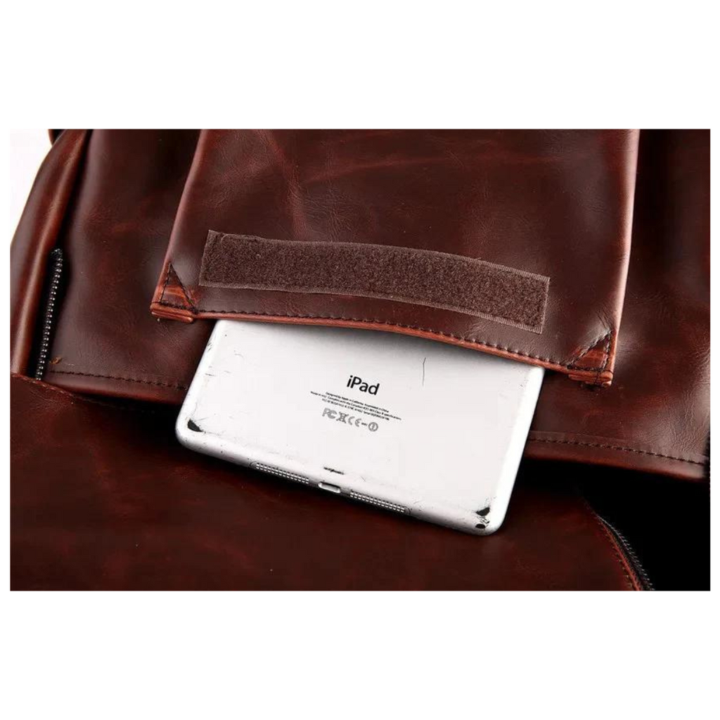 Sac à dos fait main pour homme en cuir