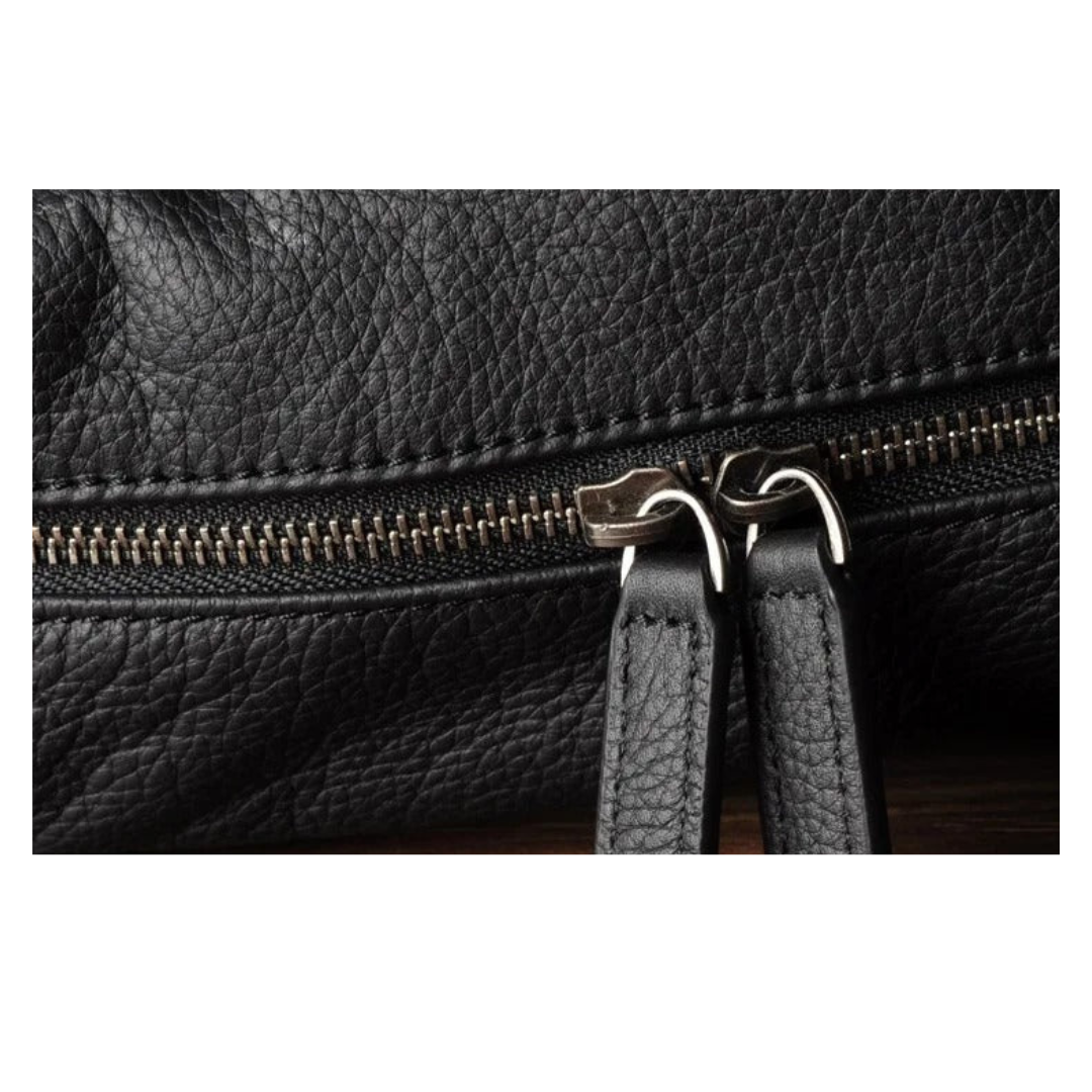 Sac à dos en cuir véritable pour homme