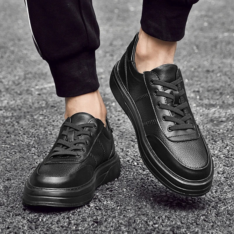 Baskets en cuir véritable Rocc