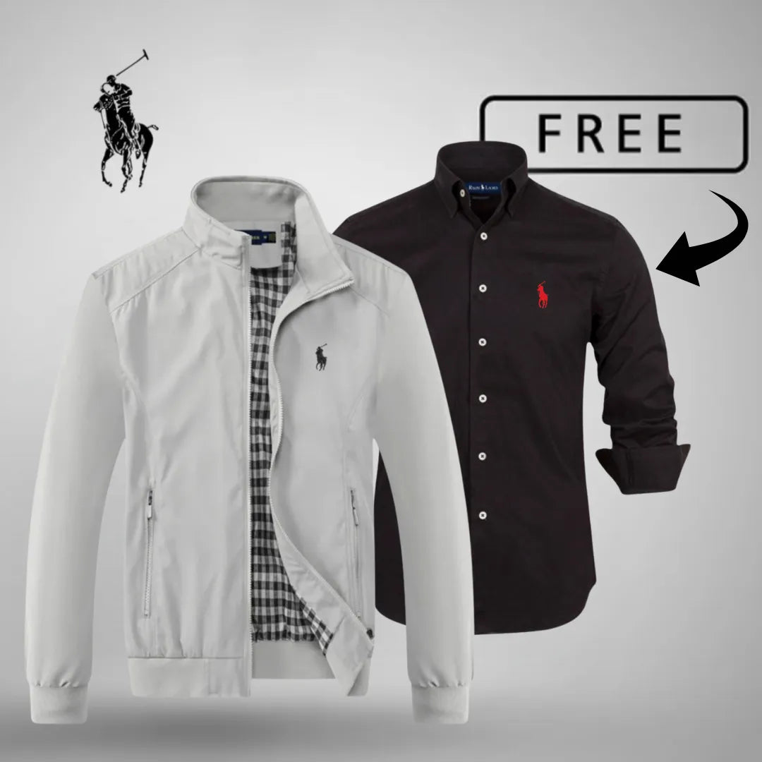 Casual bomberjacka med dragkedja™ Premium + GRATIS tröja eller skjorta (ditt val)