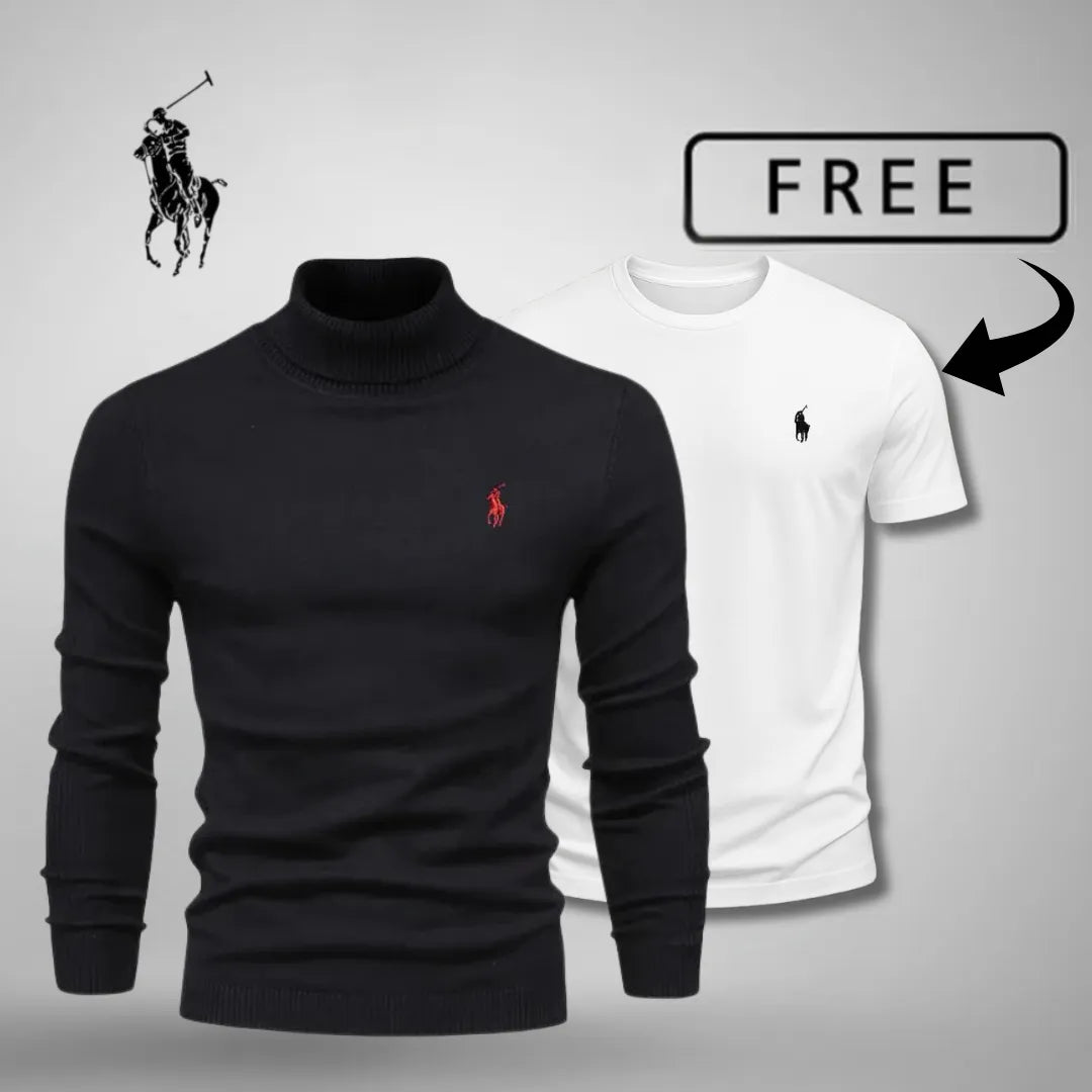 Premiumtröja med polokrage™ + gratis T-shirt idag