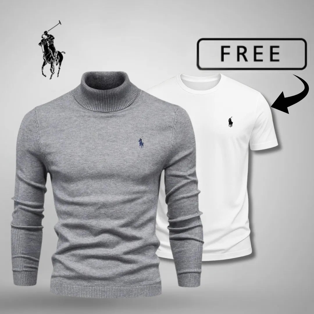 Premiumtröja med polokrage™ + gratis T-shirt idag