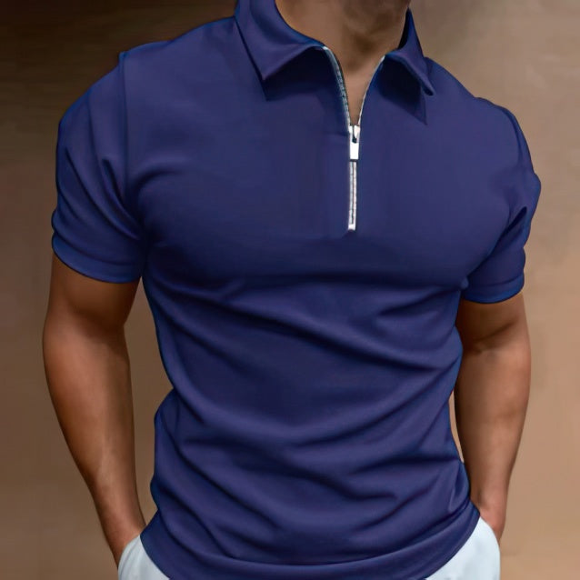 Cruz - Poloshirt mit Reißverschluss