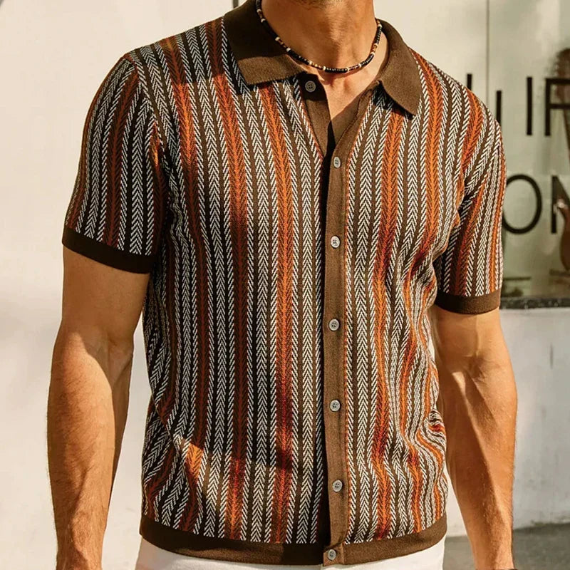 Solano - Herringbone Slim-Fit Polo Shirt