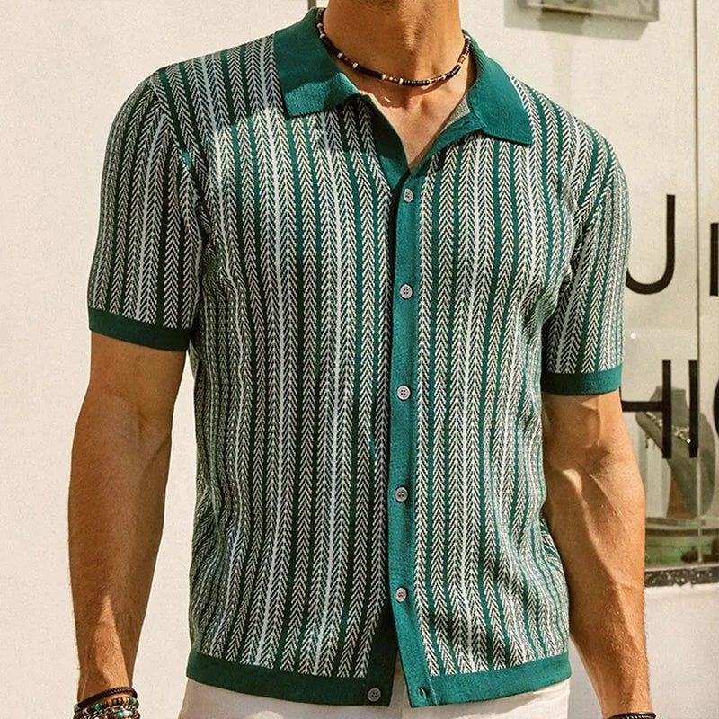 Solano - Herringbone Slim-Fit Polo Shirt