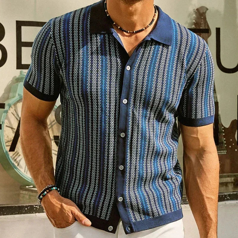 Solano - Herringbone Slim-Fit Polo Shirt