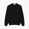 LC Pull monochrome en coton à col en V