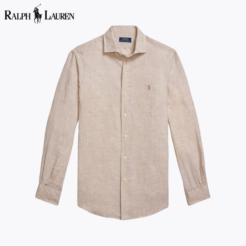 Camicia in lino dal taglio personalizzato RL