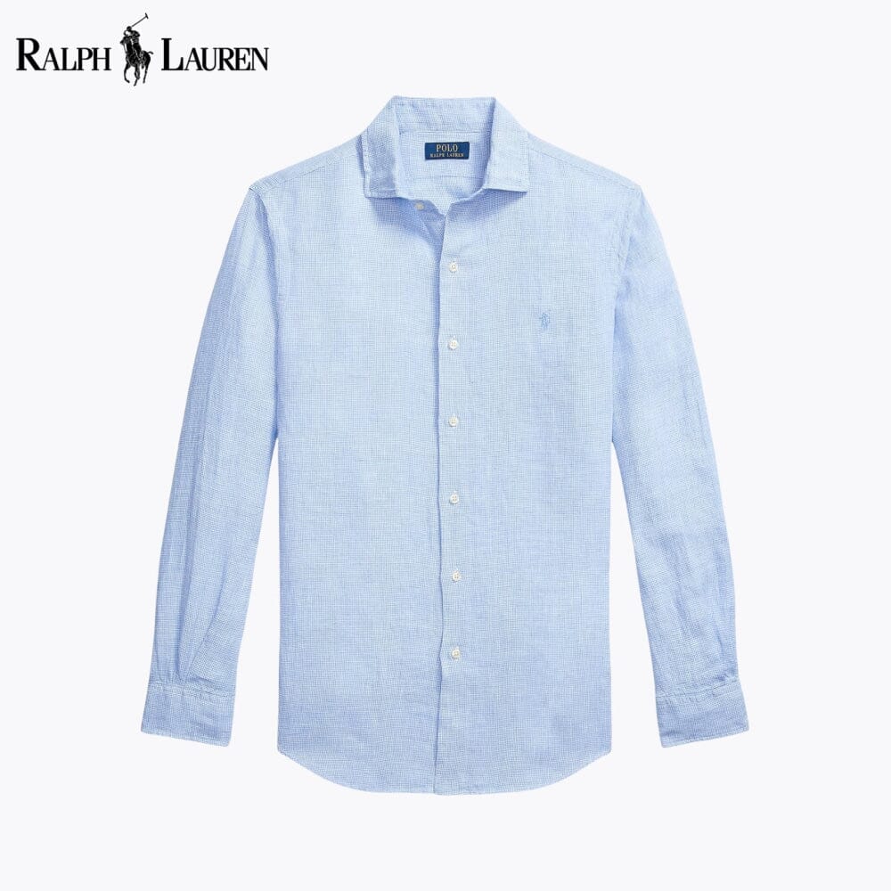 Camicia in lino dal taglio personalizzato RL