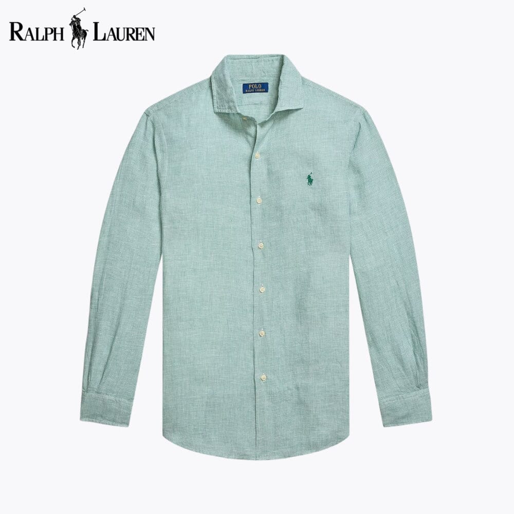 Camicia in lino dal taglio personalizzato RL