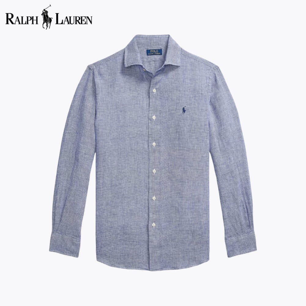 Camicia in lino dal taglio personalizzato RL