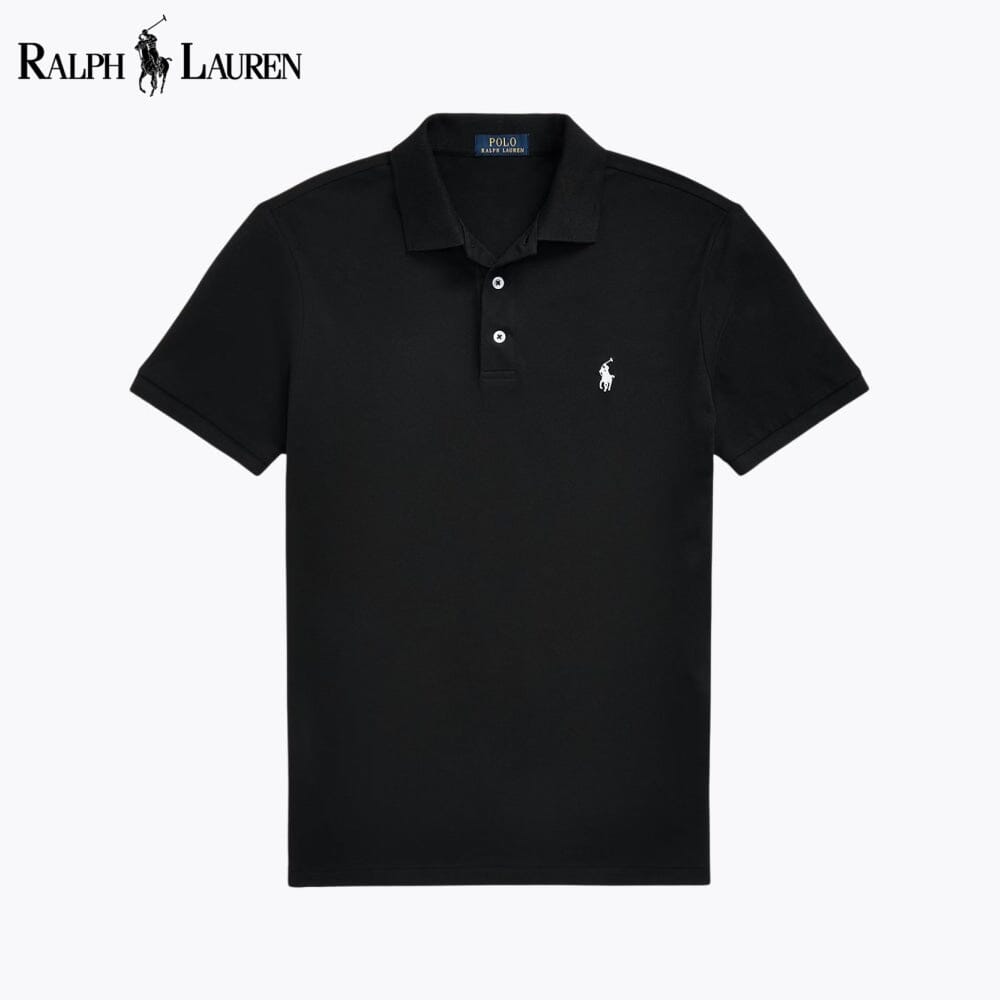 Polo in mesh elasticizzato RL Custom Slim Fit