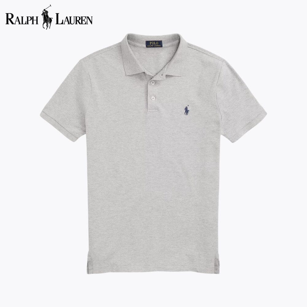 Polo in mesh elasticizzato RL Custom Slim Fit