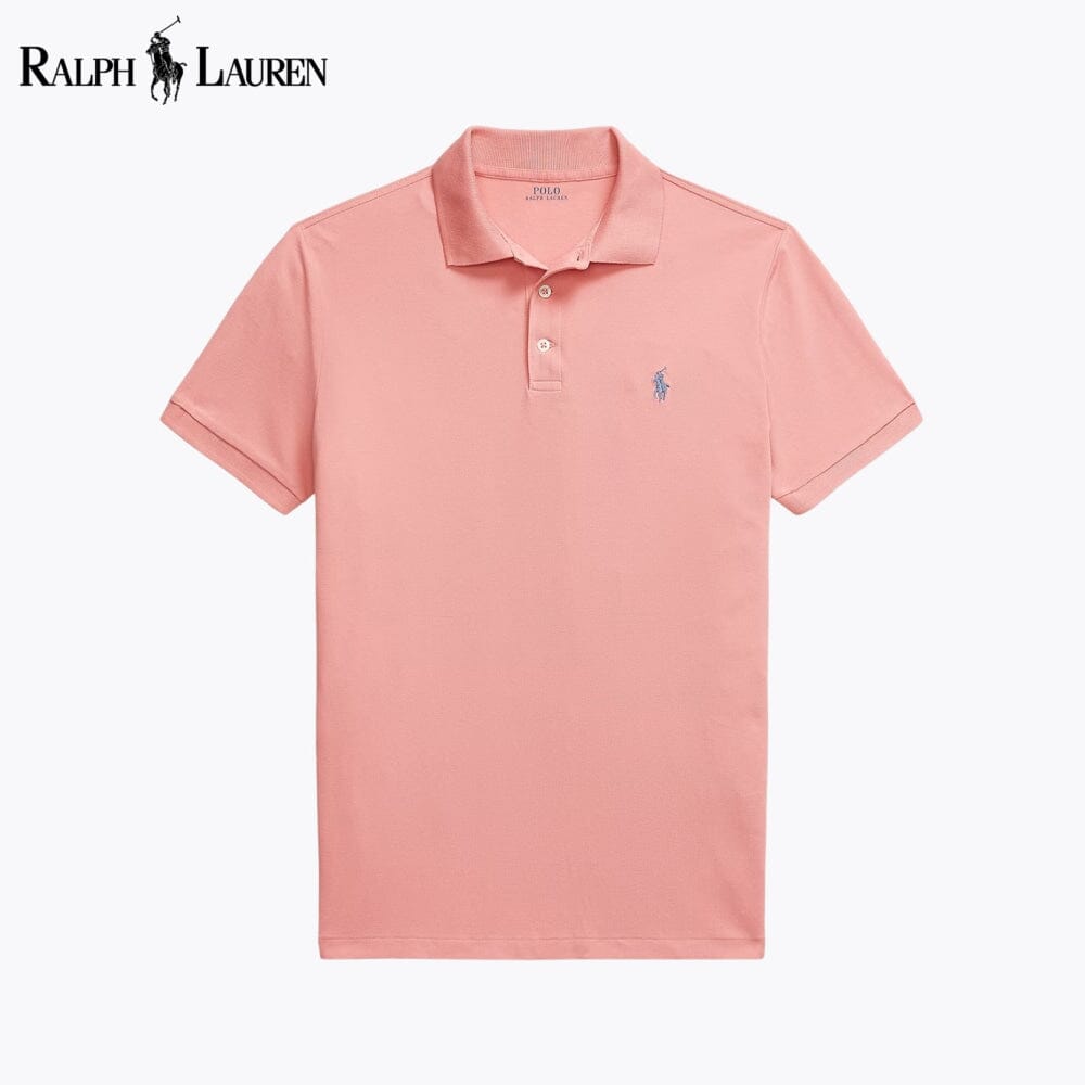 Polo in mesh elasticizzato RL Custom Slim Fit