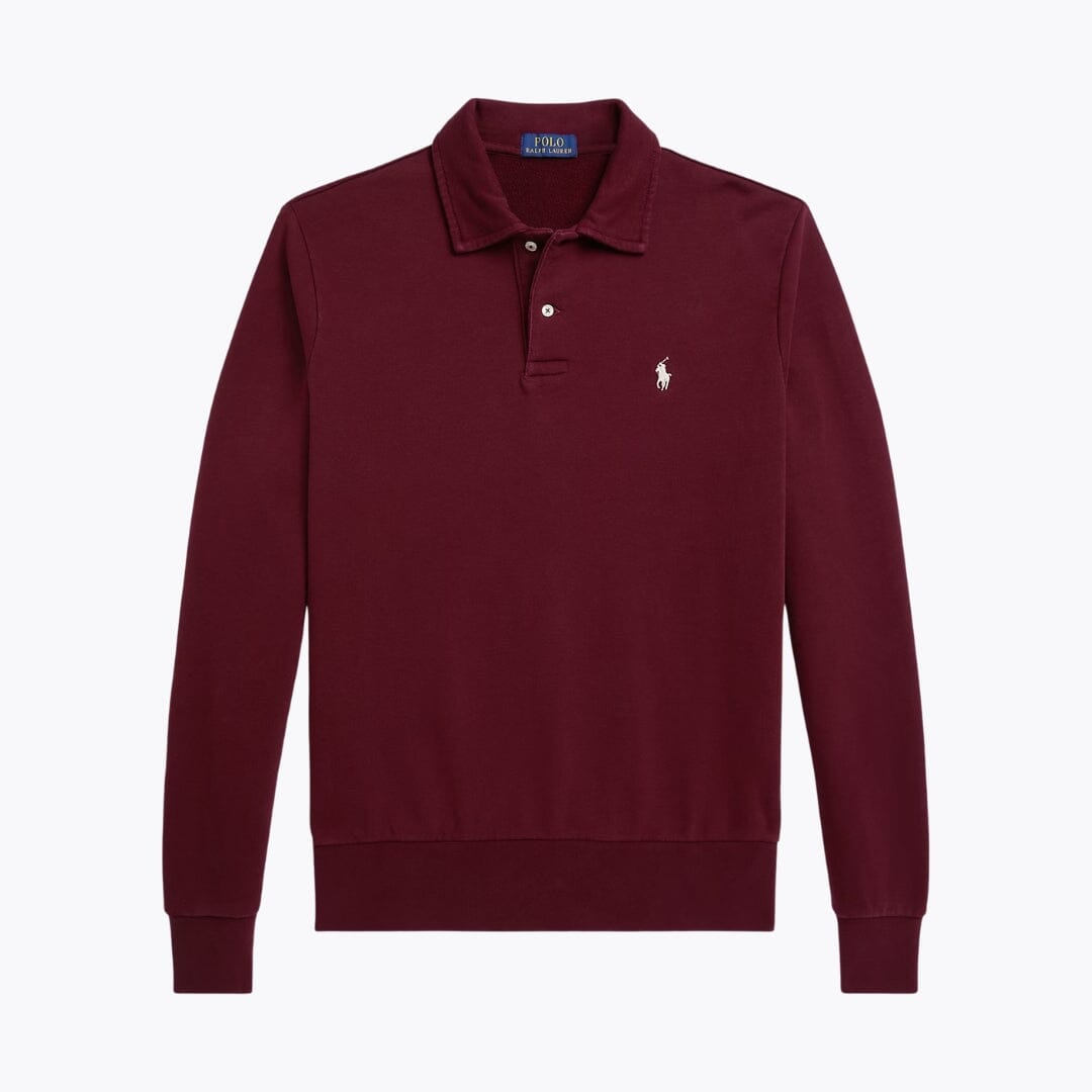Felpa RL con colletto in pile loopback