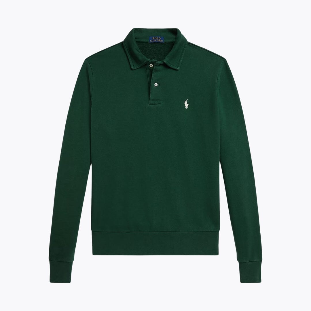 Felpa RL con colletto in pile loopback
