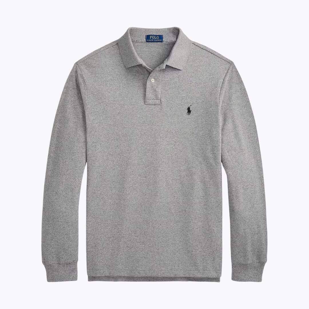 RL Mesh Long-Sleeve Polo Shirt