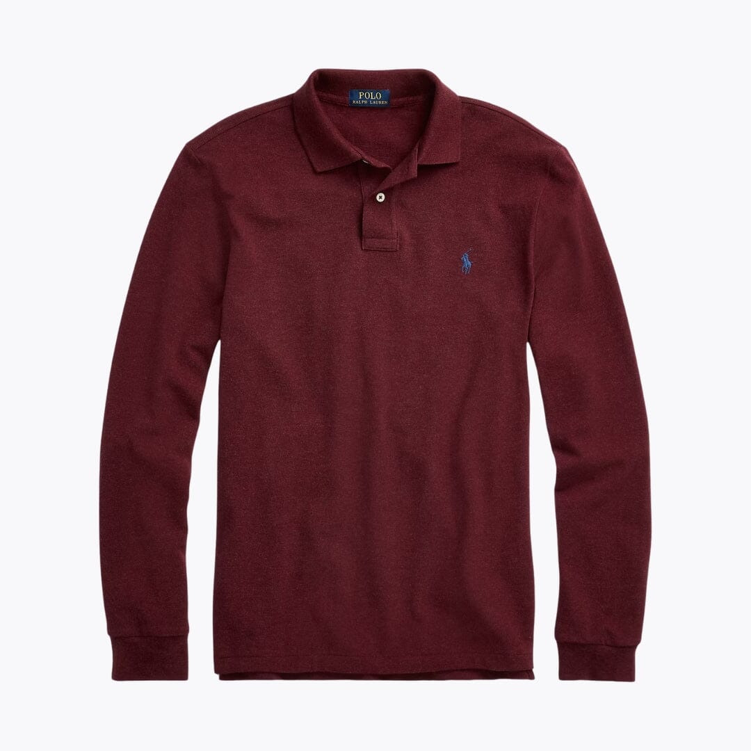 RL Mesh Long-Sleeve Polo Shirt