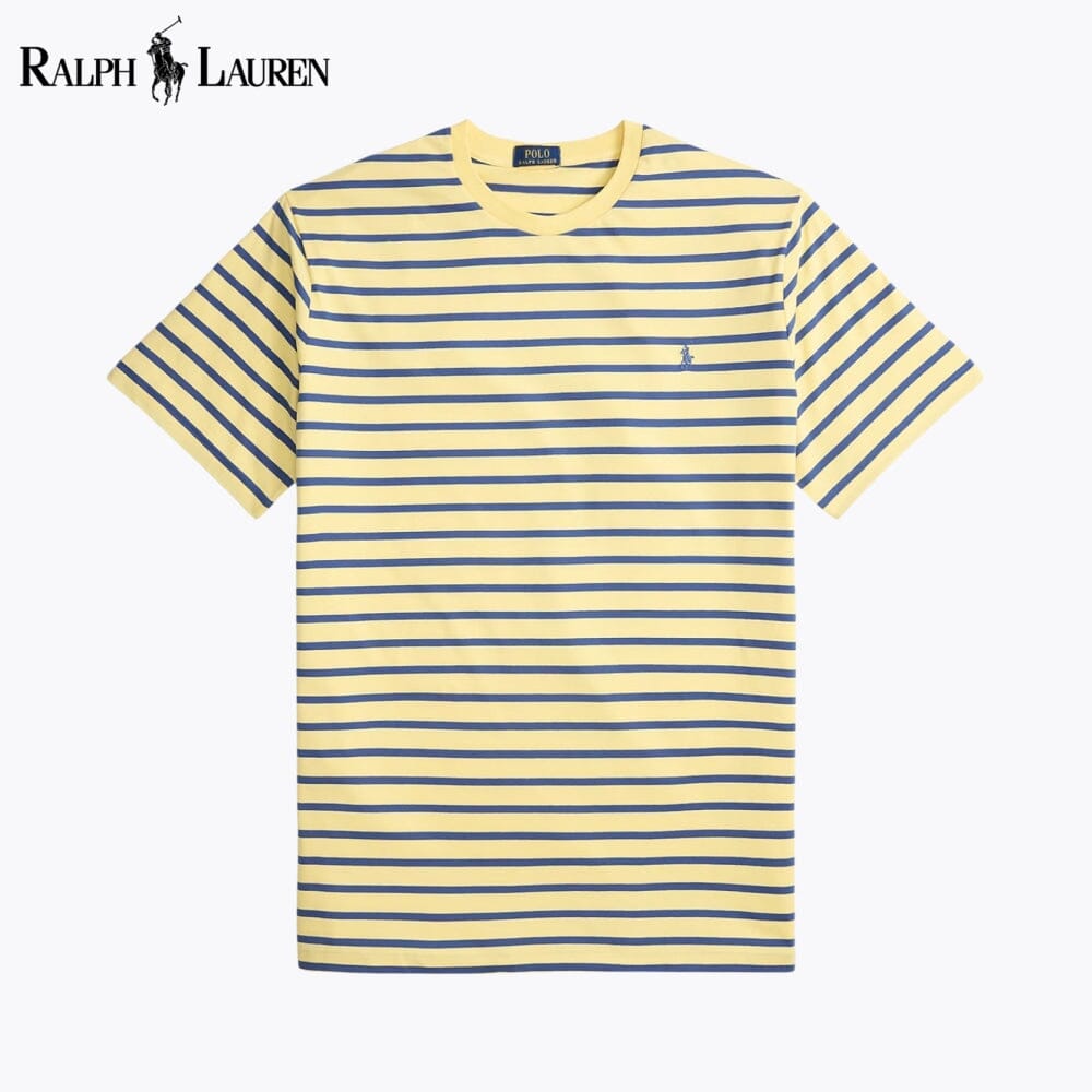 T-shirt girocollo in jersey a righe RL