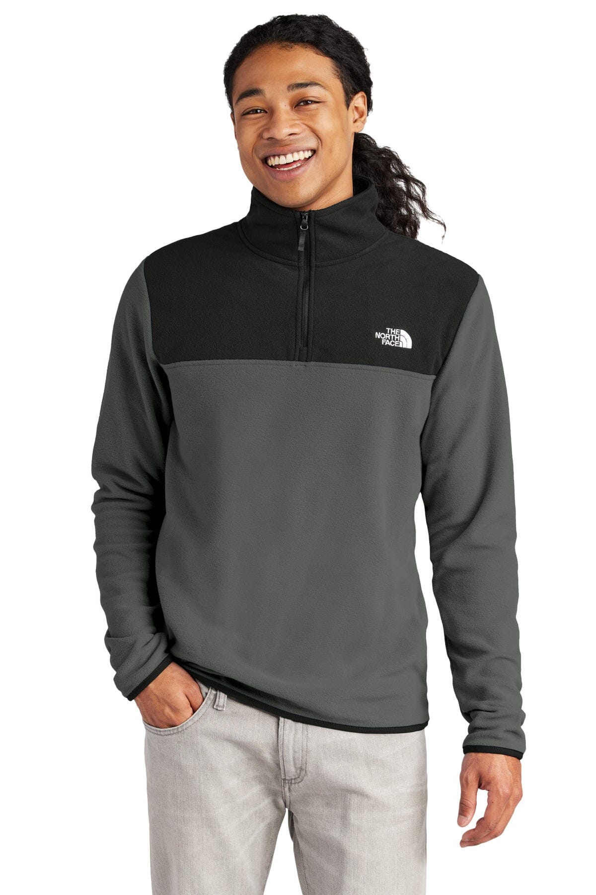 TNF ® Glacier mikrofleece med kvartslång dragkedja för män