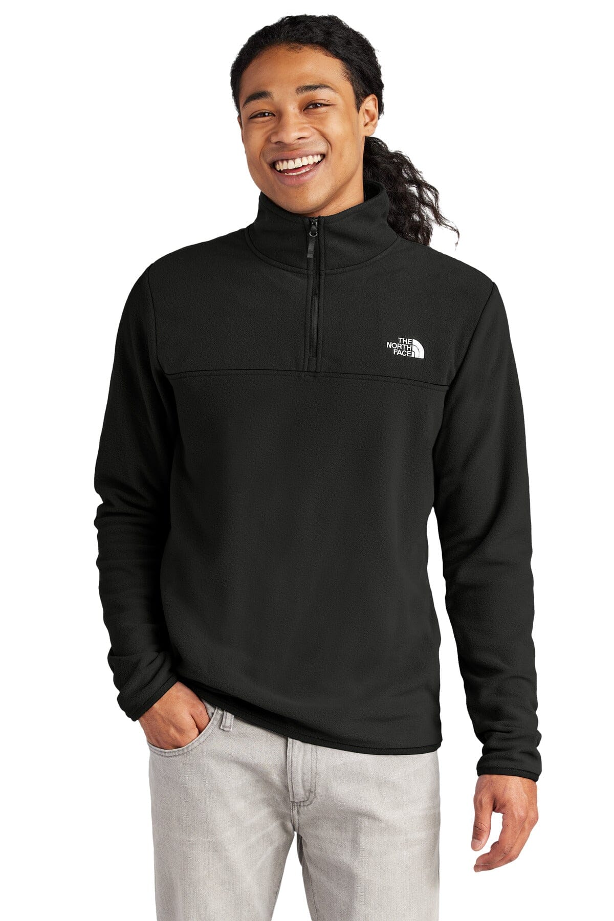 TNF ® Glacier mikrofleece med kvartslång dragkedja för män